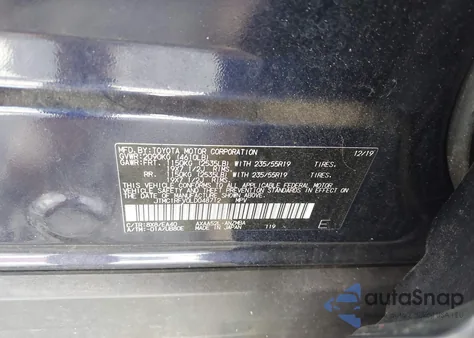 2020 Toyota Rav4 Xle Premium from USA, damaged, VIN JTMC1RFV0LD048712